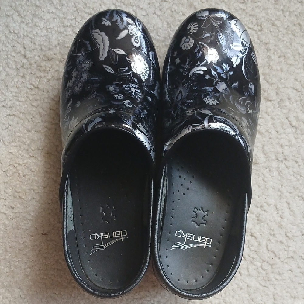 Black Dansko Closed-Back Clog With Silver & Metal… - image 7